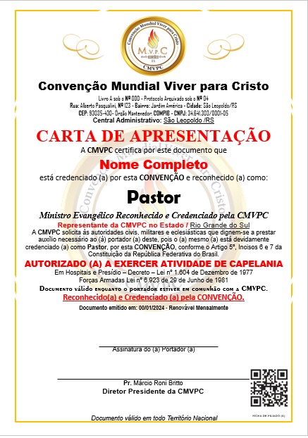 Carta de Apresentação